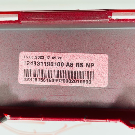 Skoda Octavia Vrs Mk4 Front Bumper Genuine Red & Washer Jets 2021 - 2025 [an110]