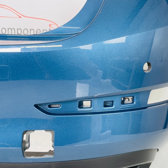 Skoda Scala Rear Bumper Genuine Blue With Diffuser 2019 - 2023 [ao63]