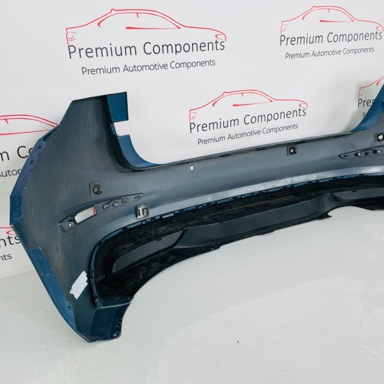Skoda Scala Rear Bumper Genuine Blue With Diffuser 2019 - 2023 [ao63]