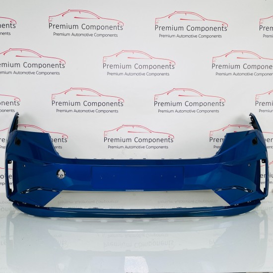 Skoda Enyaq Front Bumper Genuine Blue Iv Electric 2021 - 2023 [ao113]
