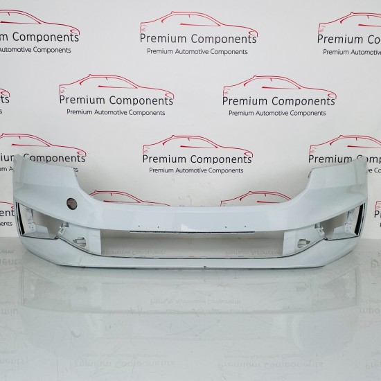 Skoda Fabia Front Bumper Genuine White Mk4 Face Lift 2021 - 2024 [ak193]
