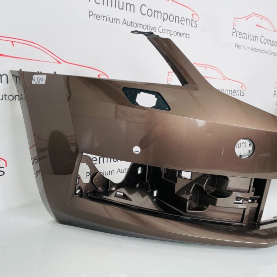 Skoda Octavia Front Bumper Mk3 Genuine Bronze Face Lift 4 Pdc 2017 - 2020 [aj87]