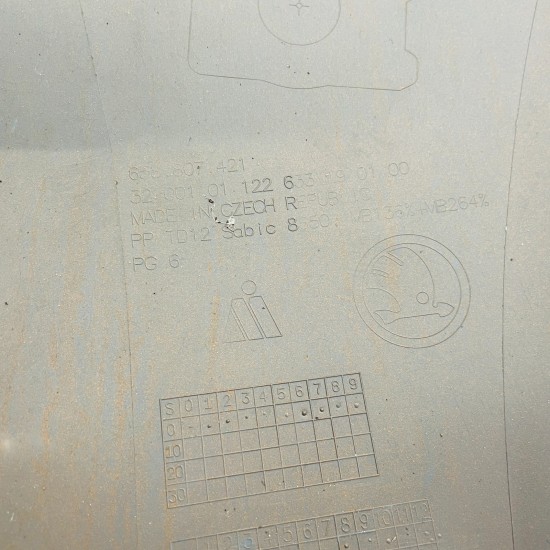 Skoda Kamiq Rear Bumper Skin Genuine Orange - No Repairs - 2019 - 2024 [ak76]