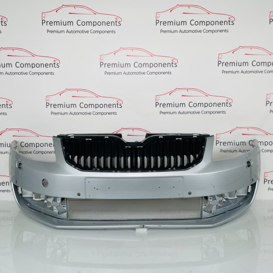 Skoda Octavia Mk3 Front Bumper Genuine Silver With Grill 2013 - 2017 [aj163]
