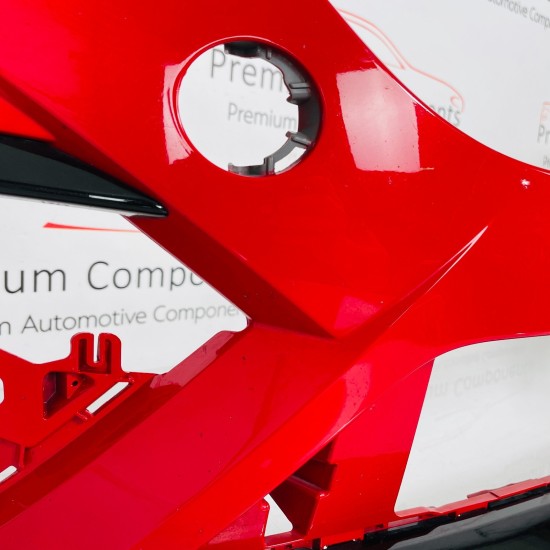 Skoda Octavia Vrs Mk4 Front Bumper Genuine Red & Washer Jets 2021 - 2025 [an110]