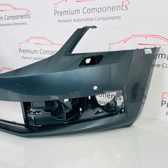 Skoda Octavia Front Bumper Mk3 Se Face Lift Genuine Grey 5e0807221n 2017 - 2020