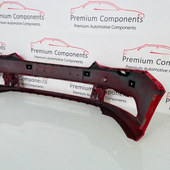 Skoda Fabia Front Bumper Mk3 Genuine Red With Pdc 6v0807221 / 2014 - 2018 [ar66]