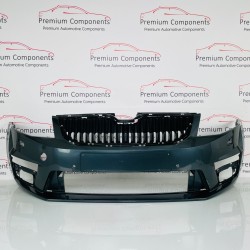 Skoda Octavia Vrs Front Bumper Mk3 Genuine Grey 5e0807221f | 2012 - 2016 [ar92]