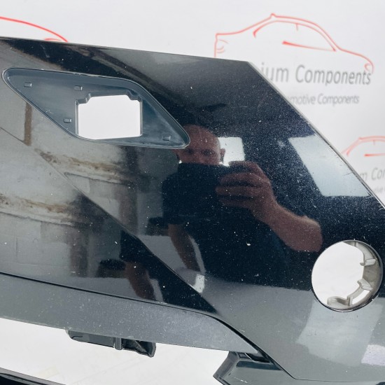 Skoda Octavia Front Bumper Mk4 Genuine Black & Jet Wash Holes 2020 - 2024 [ao55]