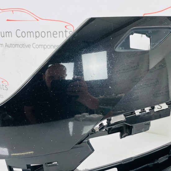 Skoda Octavia Front Bumper Mk4 Genuine Black & Jet Wash Holes 2020 - 2024 [ao55]