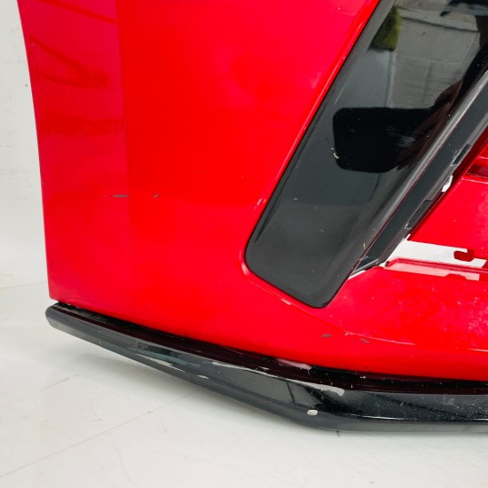 Skoda Octavia Vrs Mk4 Front Bumper Genuine Red & Washer Jets 2021 - 2025 [an110]