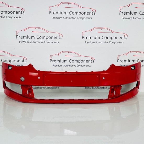 Skoda Fabia Front Bumper Mk3 Genuine Red With Pdc 6v0807221 / 2014 - 2018 [ar66]