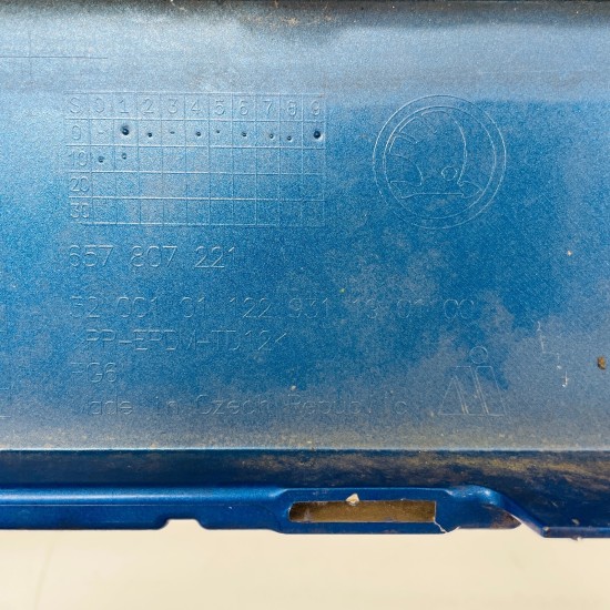 Skoda Scala Front Bumper Skin Genuine Blue - No Repairs - 2019 - 2023 [aj27]