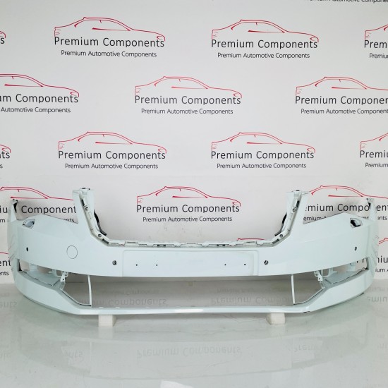 Skoda Superb Front Bumper Mk3 Genuine White 3v0807221 | 2015 - 2019 [at20]