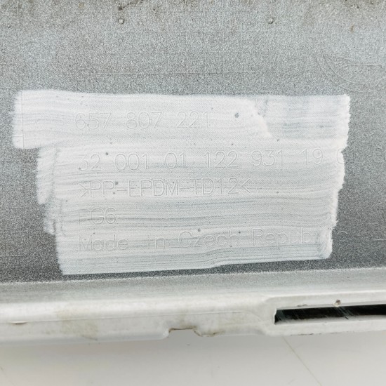 Skoda Scala Front Bumper Skin Genuine White 2019 - 2023 [aj156]