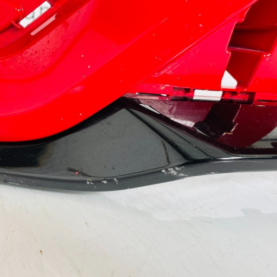 Skoda Octavia Front Bumper Vrs Mk4 Genuine Red & Washer Jets 2021 - 2025 [an110]