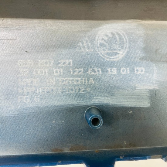 Skoda Kamiq Front Bumper Genuine Race Blue 658807221 | 2019 - 2023 [as21]