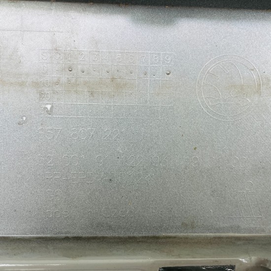 Skoda Scala Front Bumper Genuine Grey 657807221 | 2019 - 2023 [at15]