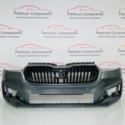 Skoda Fabia Front Bumper Face Lift Genuine Grey Mk4 6va807221 | 2021 - 2026