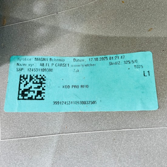 Skoda Octavia Front Bumper Mk4 Genuine White 5e3807221l | 2024 - 2026 [aw63]