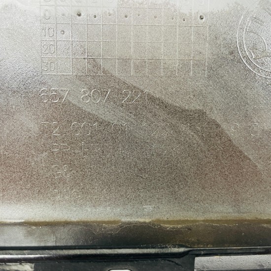 Skoda Scala Front Bumper Genuine Hatchback Black 657807221 | 2019-2023 [Ba97]