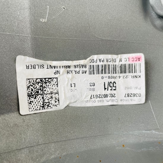 Skoda Octavia Front Bumper Mk4 Genuine Silver 5e3807221 | 2024-2026 [Ba132]