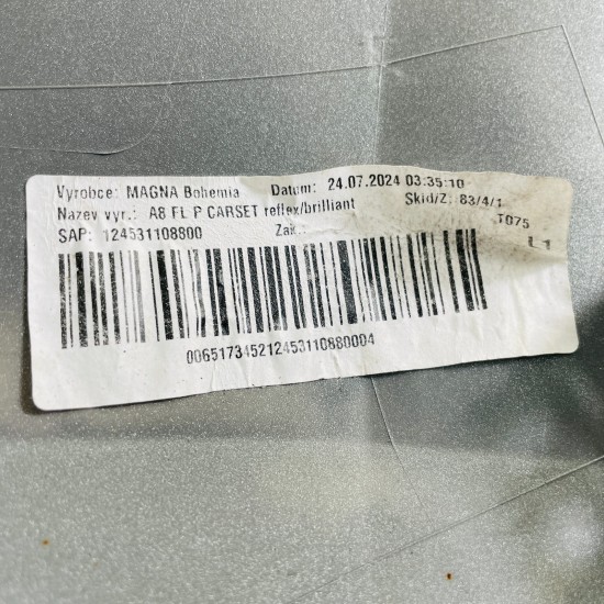 Skoda Octavia Front Bumper Mk4 Genuine Silver 5e3807221 | 2024-2026 [Ba132]