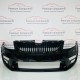 Skoda Octavia Front Bumper Vrs Mk3 Genuine Black 5e0807221f | 2014-2017 [aw145]
