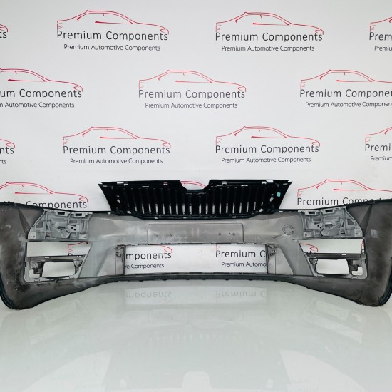 Skoda Octavia Front Bumper Vrs Mk3 Genuine Black 5e0807221f | 2014-2017 [aw145]