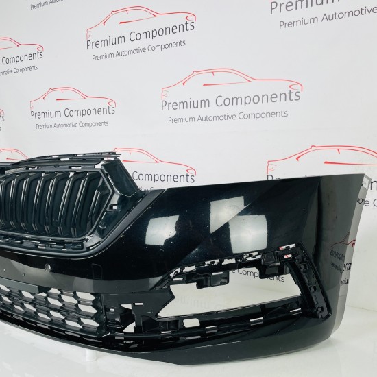 Skoda Octavia Front Bumper Mk4 Se Genuine Black 5e3807221 | 2020-2024 [Bc24]