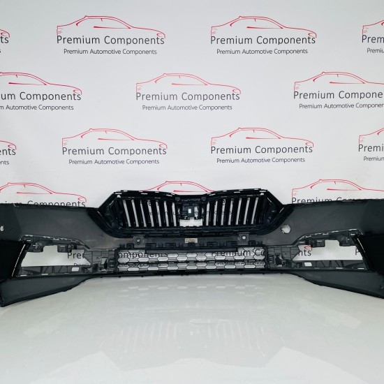 Skoda Octavia Front Bumper Mk4 Se Genuine Black 5e3807221 | 2020-2024 [Bc24]