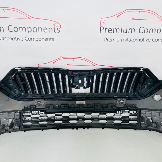 Skoda Octavia Front Bumper Mk4 Se Genuine Black 5e3807221 | 2020-2024 [Bc24]