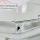 Skoda Octavia Front Bumper Mk4 Genuine White 5e3807221l | 2024-2026 [at66]