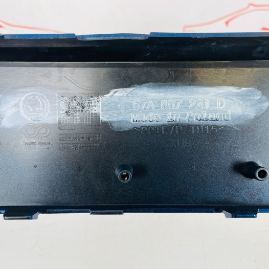 Skoda Karoq Front Bumper Genuine Blue 57a807221d | 2021-2026 [Bg35]