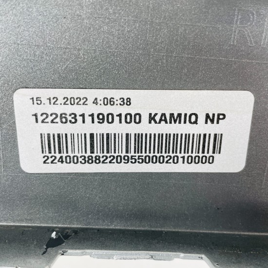 Skoda Kamiq Front Bumper Pre Facelift Genuine Silver 658807221 | 2019-2023 [Bg40 Skoda Kamiq Front Bumper Pre Facelift Genuine Silver 658807221 | 2019-2023 [Bg40