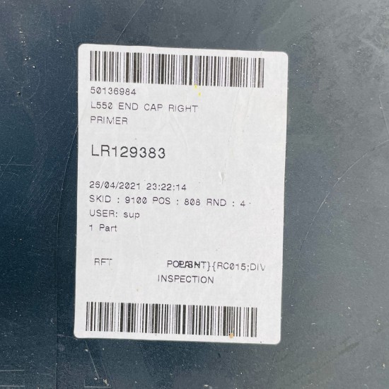 Land Rover Discovery Rear Bumper Right End Cap Genuine L550 Sport 2014 - 2019