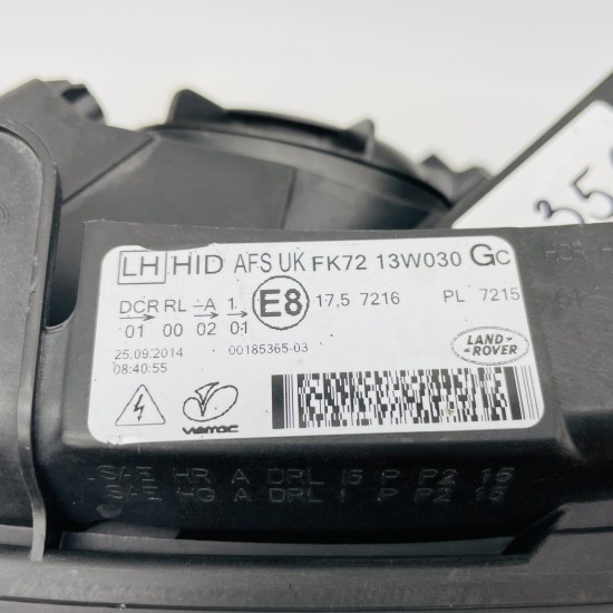 Land Rover Discovery Headlight L550 Sport Left Side Oem Fk7313w030gc | 2014-2019