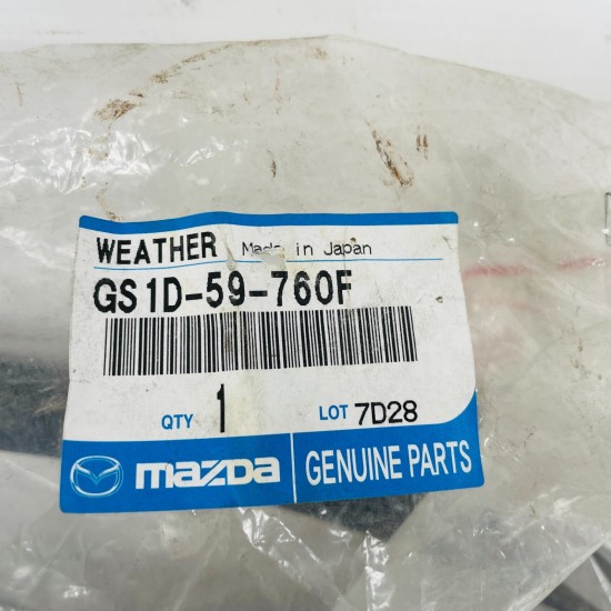 Mazda 6 Rear Door Seal Left Genuine Gs1d59760f | 2008-2013 [za138]