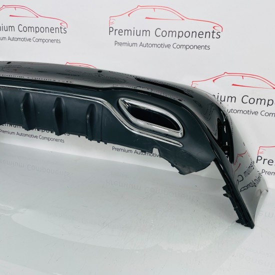 Mercedes A Class Rear Bumper Genuine Kosmos Black W177 Amg Saloon 2018 - 2022 Mercedes A Class Rear Bumper Genuine Kosmos Black W177 Amg Saloon 2018 - 2022