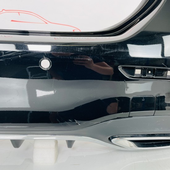 Mercedes A Class Rear Bumper Genuine Kosmos Black W177 Amg Saloon 2018 - 2022 Mercedes A Class Rear Bumper Genuine Kosmos Black W177 Amg Saloon 2018 - 2022