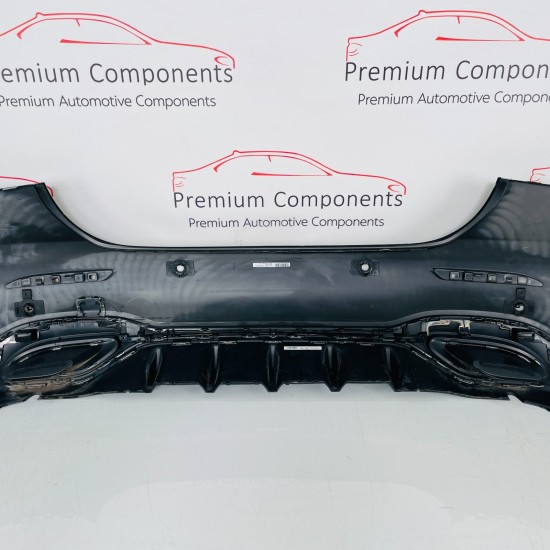 Mercedes A Class Rear Bumper Genuine Kosmos Black W177 Amg Saloon 2018 - 2022 Mercedes A Class Rear Bumper Genuine Kosmos Black W177 Amg Saloon 2018 - 2022