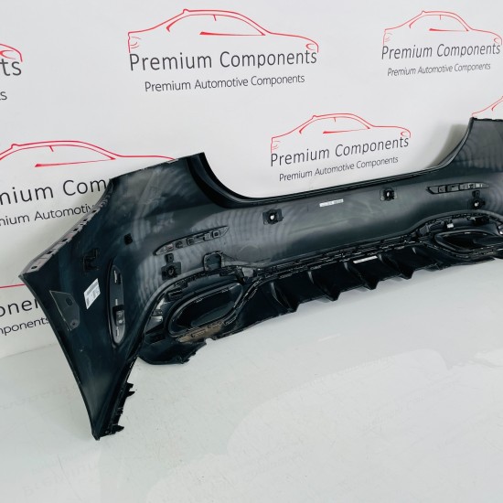 Mercedes A Class Rear Bumper Genuine Kosmos Black W177 Amg Saloon 2018 - 2022 Mercedes A Class Rear Bumper Genuine Kosmos Black W177 Amg Saloon 2018 - 2022