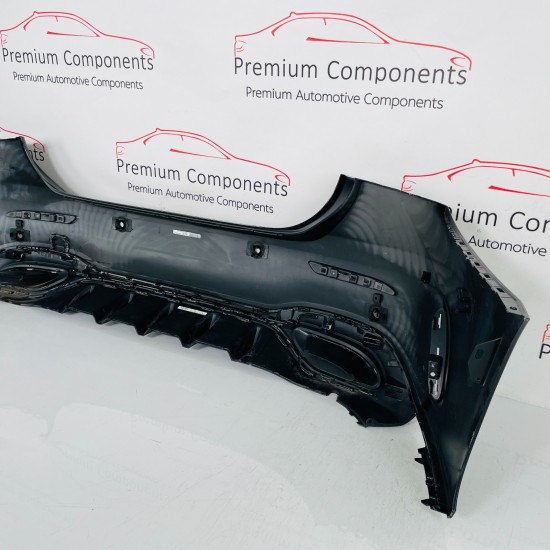 Mercedes A Class Rear Bumper Genuine Kosmos Black W177 Amg Saloon 2018 - 2022 Mercedes A Class Rear Bumper Genuine Kosmos Black W177 Amg Saloon 2018 - 2022