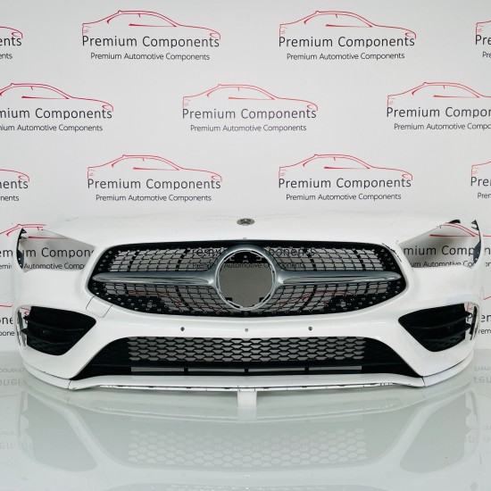 Mercedes Cla Front Bumper Genuine White A118 Amg Shooting Brake 2018 – 2023 Ah92