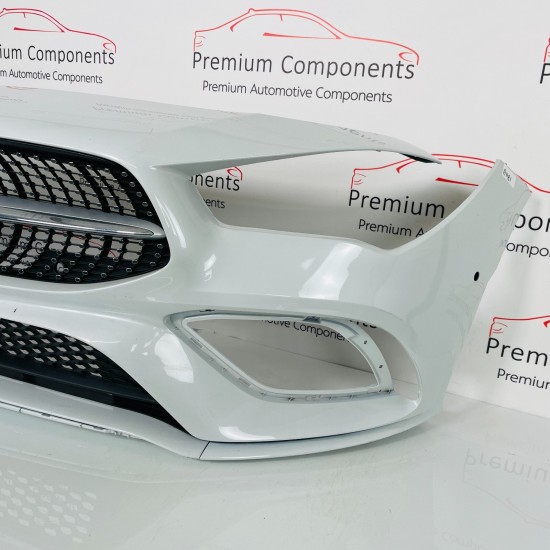Mercedes Cla Front Bumper Genuine White A118 Amg Shooting Brake 2018 – 2023 Ah81 Mercedes Cla Front Bumper Genuine White A118 Amg Shooting Brake 2018 – 2023 Ah81