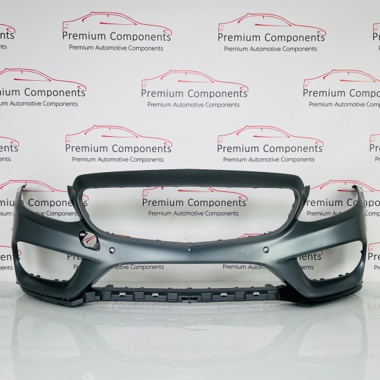 Mercedes C Class Front Bumper Skin Genuine Grey W205 Amg Line 2014 - 2018 [am1]