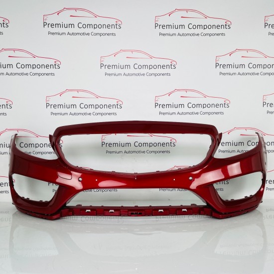 Mercedes C Class Front Bumper Skin Genuine Red W205 Amg Line 2014 - 2018 [an4]