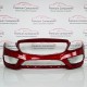 Mercedes C Class Front Bumper Skin Genuine Red W205 Amg Line 2014 - 2018 [an4]