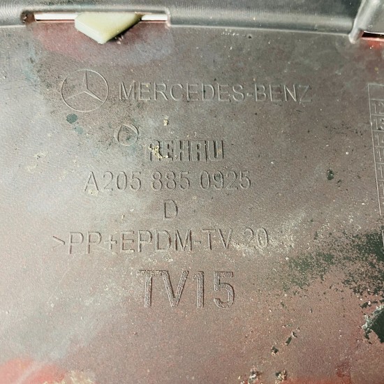 Mercedes C Class Front Bumper Skin Genuine Red W205 Amg Line 2014 - 2018 [an4]