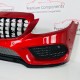 Mercedes C Class Front Bumper Skin Genuine Red W205 Amg Line 2014 - 2018 [an4]